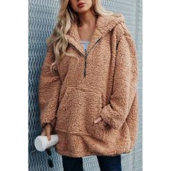 Bluza damska BENKY. Pomarańczowe bluzy sportowe damskie uniwersalny. W wyprzedaży za 99,00 zł.