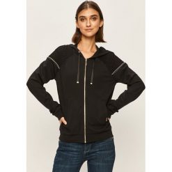 Liu Jo - Bluza. Czarne bluzy damskie Liu Jo, s, bez wzorów, z elastanu, bez rękawów, z kapturem. W wyprzedaży za 449,90 zł.