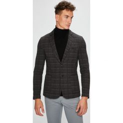 Trussardi Jeans - Marynarka 52H00029.1T001557. Szare garnitury męskie Trussardi Jeans, bez wzorów, z elastanu. W wyprzedaży za 499,90 zł.