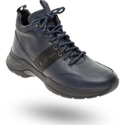 SNEAKERSY SKÓRZANE Baldinini. Niebieskie sneakersy męskie Baldinini, na sznurówki. Za 1217,40 zł.