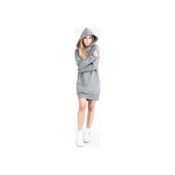Bluza BIJU Model D08. Szare bluzy damskie Biju, s, bez wzorów, z bawełny, z długim rękawem, długie, bez kaptura. Za 329,00 zł.