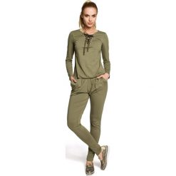 SARAH Kombinezon wiskoza - khaki. Żółte kombinezony damskie marki Moe, z wiskozy. Za 169,00 zł.