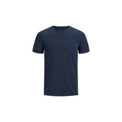 T-shirty z krótkim rękawem Jack Jones 12136714 POCKET TEE. Niebieskie t-shirty męskie Jack & Jones, s, bez wzorów, bez kołnierzyka, krótkie. Za 39,92 zł.