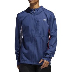 ADIDAS OWN THE RUN HOODED WIND JACKET > ED9291. Kurtki sportowe męskie Adidas, m, z aplikacjami, z poliesteru, bez kaptura, do biegania. Za 229,99 zł.