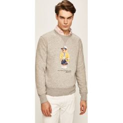 Polo Ralph Lauren - Bluza. Szare bluzy męskie Polo Ralph Lauren, m, z nadrukiem, z bawełny, z okrągłym kołnierzem, bez rękawów, bez kaptura. W wyprzedaży za 499,90 zł.