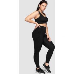 Legginsy treningowe z wysokim stanem 4FPro SPDF414 - czarny. Czarne legginsy damskie 4f, bez wzorów, z dzianiny. Za 179,99 zł.