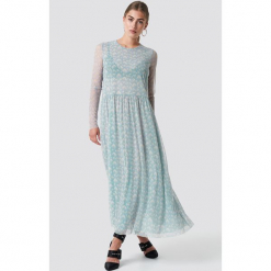 Samsoe & Samsoe Sukienka Milena - Blue. Niebieskie długie sukienki Samsøe & Samsøe, z okrągłym kołnierzem, z długim rękawem. Za 607,95 zł.