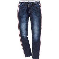 Jeansy męskie regular: Dżinsy bez zamka w talii Regular Fit Straight bonprix ciemny denim