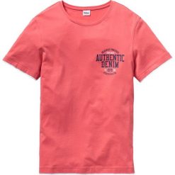 T-shirty męskie: T-shirt w optyce 2 w 1 Regular Fit bonprix koralowy