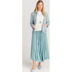 KURTKA REDY Max Mara Leisure. Niebieskie kurtki damskie Max Mara Leisure, bez wzorów, z materiału, bez kaptura. Za 533,40 zł.