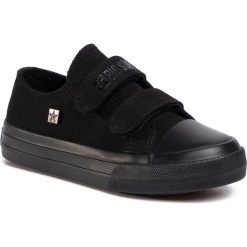 Trampki BIG STAR - FF374095 Black. Czarne trampki chłopięce BIG STAR, bez wzorów, z gumy, retro, na rzepy. Za 109,00 zł.