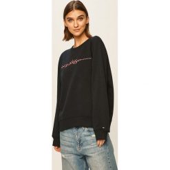 Tommy Hilfiger - Bluza. Białe bluzy damskie TOMMY HILFIGER, s, z aplikacjami, z bawełny, bez rękawów, bez kaptura. W wyprzedaży za 299,90 zł.