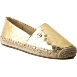 Espadryle MICHAEL MICHAEL KORS - Kendrick 40R7KNFP1M Pale Gold. Żółte espadryle damskie marki MICHAEL Michael Kors, na co dzień, bez wzorów, ze skóry, bez obcasa, na płaskiej podeszwie, bez zapięcia. Za 519,00 zł.