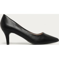 Answear Lab - Szpilki Tulipano. Czarne szpilki Answear Lab, bez wzorów, ze skóry ekologicznej, bez obcasa, na obcasie, bez zapięcia. Za 119,90 zł.
