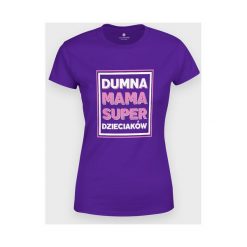 Koszulka damska Dumna mama 2. Koszulki damskie MegaKoszulki, m, bez wzorów, z bawełny, z podwójnym kołnierzykiem, bez rękawów. Za 54,90 zł.