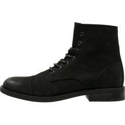 Buty zimowe męskie: Woden RYAN Botki sznurowane black