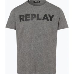Replay - T-shirt męski, szary. Szare t-shirty męskie Replay, s, z nadrukiem, z bawełny, eleganckie, bez kołnierzyka. Za 89,95 zł.