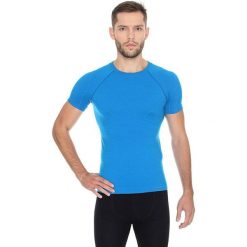 Brubeck Koszulka męska z krótkim rękawem ACTIVE WOOL niebieski r. M (SS11710). Niebieskie t-shirty męskie marki Brubeck, m, z krótkim rękawem. Za 108,99 zł.