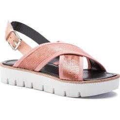 Sandały POLLINI - SA16793G07T8191A Qua/Nud. Różowe klapki damskie Pollini, z materiału. W wyprzedaży za 429,00 zł.