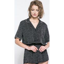 Dkny - Kombinezon piżamowy. Czarne body damskie DKNY, l, z poliesteru, z krótkim rękawem, krótkie. W wyprzedaży za 139,90 zł.