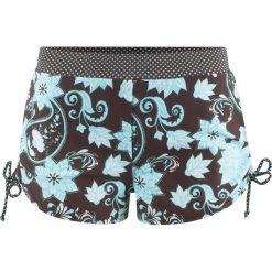 Szorty kąpielowe z figami wewnętrznymi bonprix brązowo-turkusowy. Pomarańczowe stroje kąpielowe damskie marki bonprix, w paski. Za 69,99 zł.
