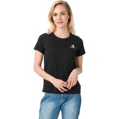 Converse Koszulka Czarny Wielokolorowy. Czarne topy damskie Converse, m, bez wzorów, z bawełny, bez kołnierzyka. Za 102,95 zł.
