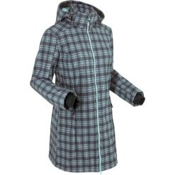Długa kurtka softshell z polarem barankiem bonprix morski pastelowy - szary w kratę. Zielone kurtki damskie marki bonprix, bez wzorów, z polaru, długie, bez kaptura. Za 139,99 zł.