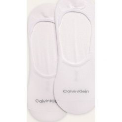 Calvin Klein - Stopki (2-pack). Białe skarpetki męskie Calvin Klein, bez wzorów, z elastanu. Za 59,90 zł.