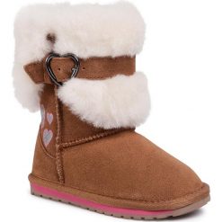 Buty EMU AUSTRALIA - Jensen K12335 Chestnut. Pomarańczowe śniegowce dziewczęce EMU Australia, bez zapięcia. Za 349,00 zł.