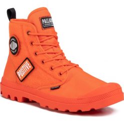 Trapery PALLADIUM - Hi Change 76648-835-M Orange. Pomarańczowe trapery damskie Palladium, z tworzywa sztucznego, bez obcasa, bez zapięcia. Za 449,00 zł.