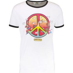 T-shirty męskie: Wrangler by Peter Max CONTRAST PEACE TEE Tshirt z nadrukiem white