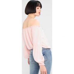 Bluzki asymetryczne: Hollister Co. CINCHED HEM Bluzka pink