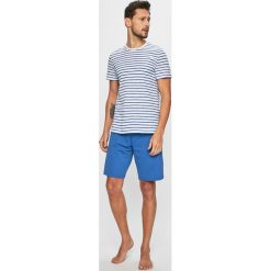 Strellson - Piżama. Niebieskie piżamy męskie marki Strellson, xl, bez wzorów, z bawełny, bez rękawów. Za 259,90 zł.