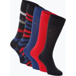 Tommy Hilfiger - Skarpety męskie pakowane po 5 szt., czerwony. Czerwone skarpetki męskie TOMMY HILFIGER, bez wzorów. Za 99,95 zł.