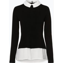Comma - Sweter damski, czarny. Czarne swetry damskie marki comma, bez wzorów, z szyfonu, eleganckie, bez rękawów, bez kaptura. Za 399,95 zł.