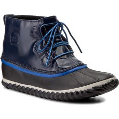 Botki SOREL - Out N About Rain NL2511 Collegiate Navy 464. Niebieskie botki damskie skórzane marki Sorel. W wyprzedaży za 309,00 zł.