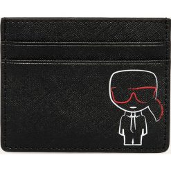 Karl Lagerfeld - Portfel skórzany. Czarne portfele damskie KARL LAGERFELD, bez wzorów, ze skóry. Za 319,90 zł.