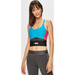 Puma - Top. Bluzki damskie Puma, s, bez wzorów, z elastanu, z okrągłym kołnierzem. W wyprzedaży za 119,90 zł.