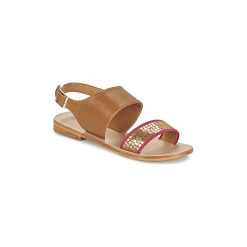 Sandały Mellow Yellow VADELI. Pomarańczowe sandały damskie Mellow Yellow, bez wzorów, bez obcasa, bez zapięcia. W wyprzedaży za 375,20 zł.