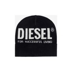 Diesel Becky Czapka Czarny. Czarne czapki męskie Diesel, bez wzorów, z materiału. Za 180,95 zł.
