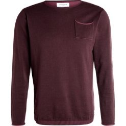 Swetry klasyczne męskie: Lindbergh Sweter aubergine