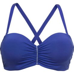 Biustonosz z odpinanymi ramiączkami, na fiszbinach bonprix szafirowy. Niebieskie biustonosze bonprix, bez wzorów. Za 42,99 zł.
