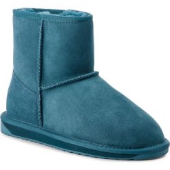 Buty EMU AUSTRALIA - Stinger Mini W10003 Teal. Niebieskie kozaki damskie EMU Australia, ze skóry, klasyczne, bez obcasa, bez zapięcia. W wyprzedaży za 409,00 zł.