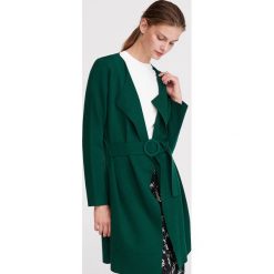 Kardigan z paskiem - Khaki. Brązowe swetry damskie Reserved, s, bez wzorów. Za 119,99 zł.