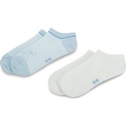 Zestaw 2 par niskich skarpet damskich TOM TAILOR - 9478 Stripe Cashmere Blue 326. Niebieskie skarpetki damskie Tom Tailor, bez wzorów, z elastanu. Za 29,00 zł.