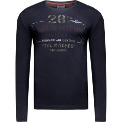 T-shirt AERONAUTICA MILITARE Granatowy. Niebieskie t-shirty męskie marki Aeronautica Militare, m, moro, z włoskim kołnierzykiem. Za 182,00 zł.