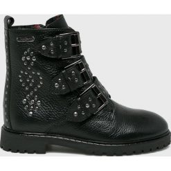 Pepe Jeans - Botki dziecięce Pulp Buckles. Czarne botki dziewczęce . W wyprzedaży za 329,90 zł.