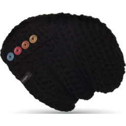Czapka unisex Button Beanie czarna. Czarne czapki damskie Woox. Za 90,80 zł.