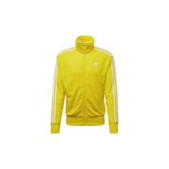 Bluzy dresowe adidas Firebird Track Jacket. Żółte bluzy męskie Adidas, s, bez wzorów, z dresówki, bez kołnierzyka, bez rękawów, bez kaptura. Za 279,00 zł.
