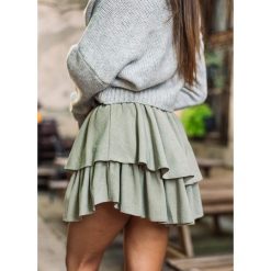 SPÓDNICA SUSANNA GREEN. Zielone spódniczki damskie Fanaberia.com, s, w paski, rozkloszowane. Za 109,00 zł.